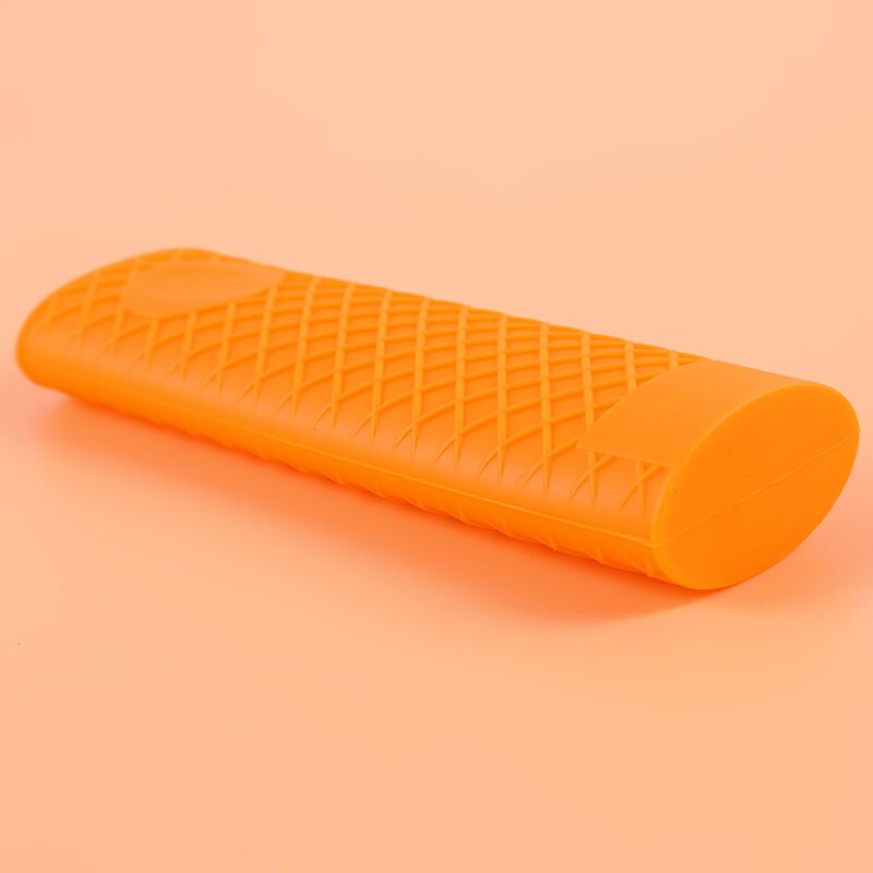 Útil soporte para cazo de silicona, asa para olla, funda para asa de cazo, accesorios de cocina: orange