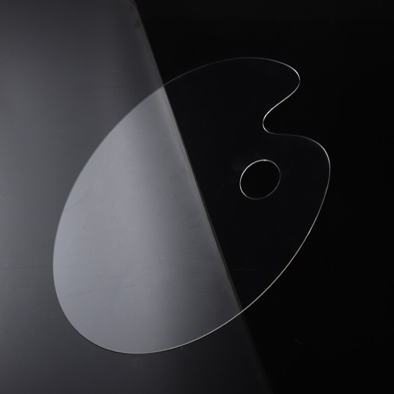 Plastic Clear Paint Palette Acrylic Gouache Artist Paint Mixing Watercolor Gouache Paint Palette Artistic Supplies 30x20cm