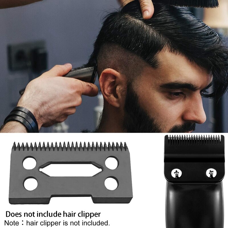 Ceramic Blade Ceramic Replacement Cutter ,28 Teeth Ceramic Clipper Blade Replacement Cutter 2-Hole Clipper,Black