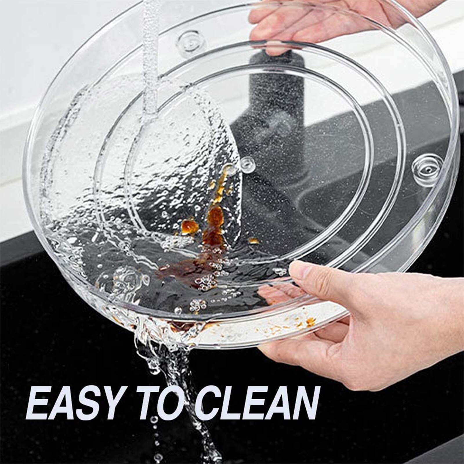 Kitchen Condiment Cosmetics Transparent But Rotating Storage Box Multifunctional Transparent Cosmetic Organizer