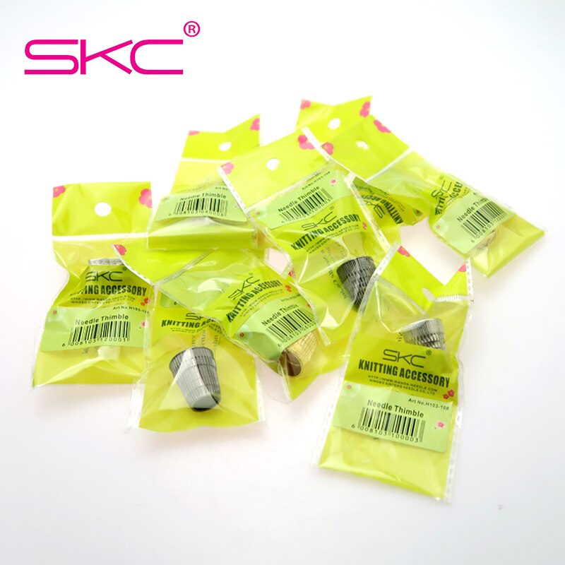 SKC 3 tamaños/set Vintage Metal dedal para coser dedo Protector patrón clásico dedal costura herramientas agujas socio costura