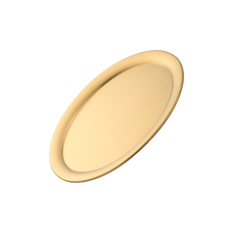Golden Rvs Opslag Lade Metalen Ovale Diner Plaat Cake Display Keuken Huishoudelijke Fruit Salade Borden Westerse Steak Lade: gold / 1PC