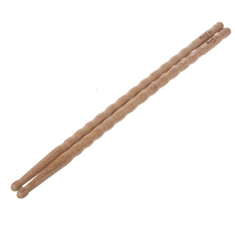 Top 1 Pairs Golvend Patroon Bamboe Drumsticks 5B Drum Stok Duurzaam Praktische