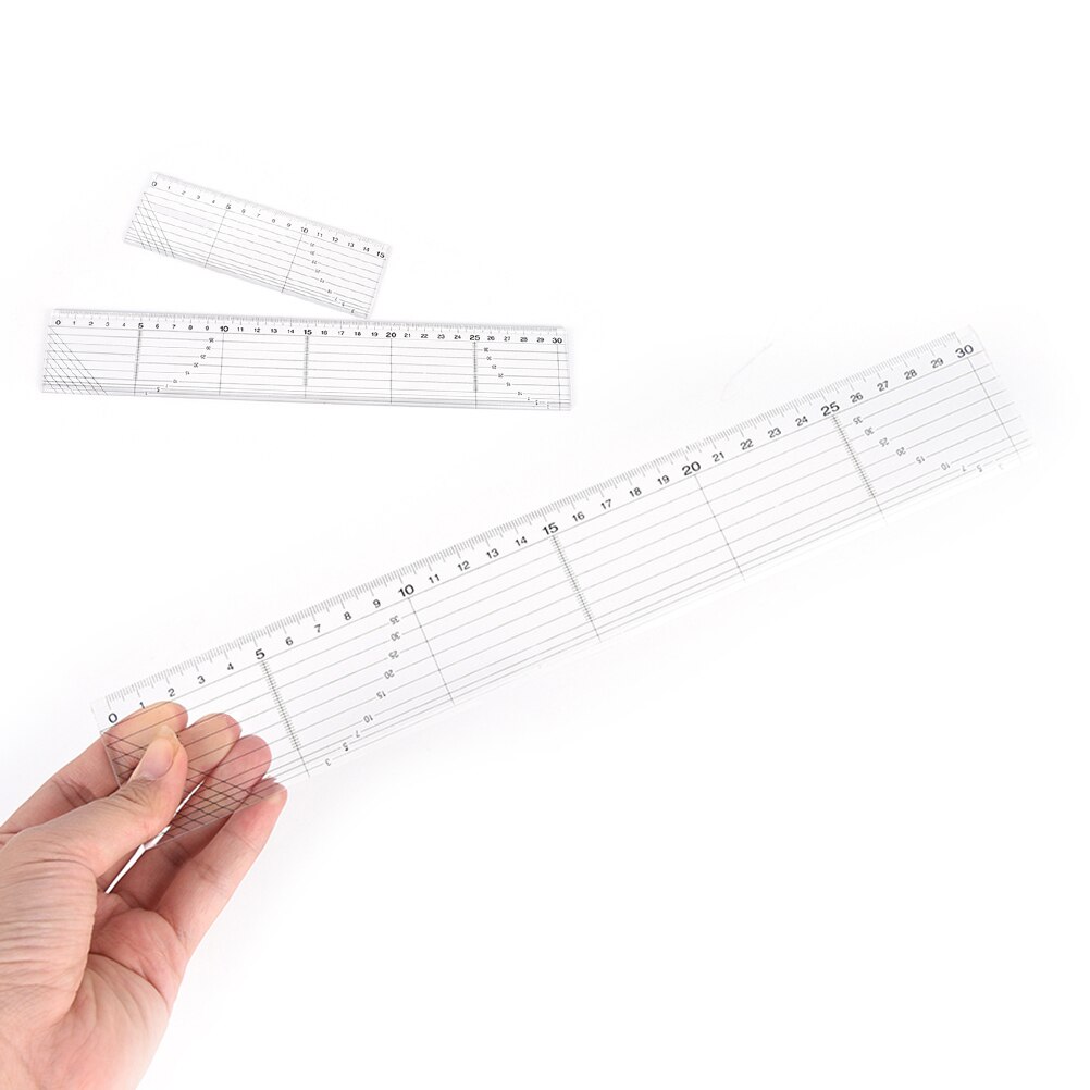 Transparent Quilting Sewing Patchwork Foot Aligned Ruler Grid Cutting Edge Tailor Craft Handmade Ruler Measuring Tool 5*15/30cm