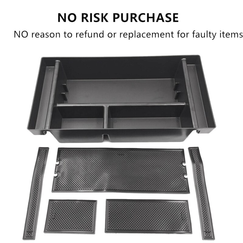 Center Console Storage Box Organizer Tray for Gmc Sierra 1500 Accessories Chevy Silverado 1500
