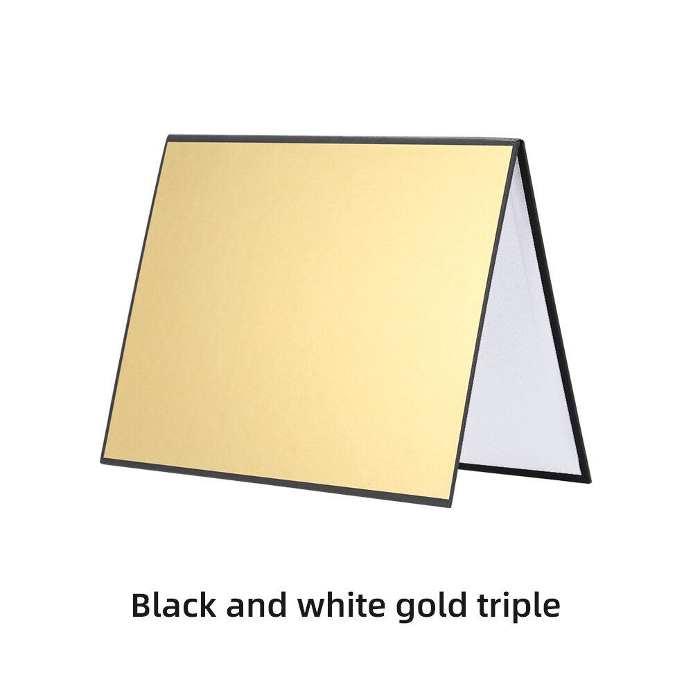SOONPHO 42*29 cm 3 in 1 Reflector Photography Cardboard A3 / A4 Foldable Reflector Board For Photo studio Photography Accessory: A3 gold