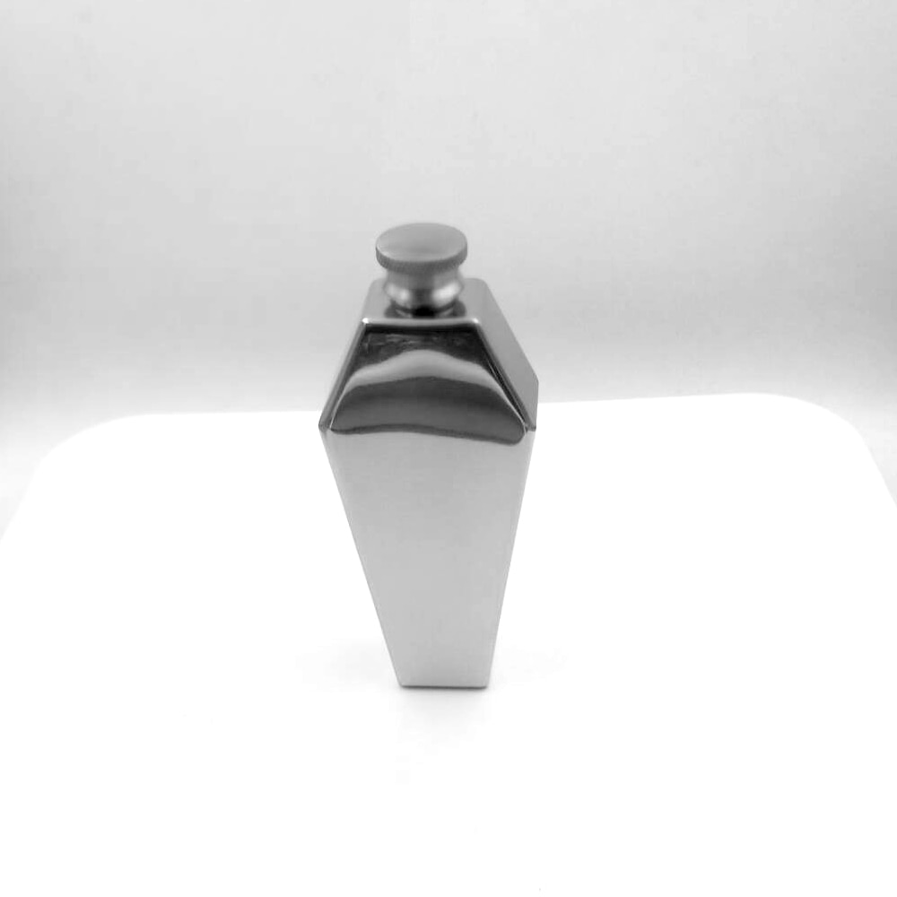 3.5oz Whisky Vodka Hip Flask 100ML Stainless Steel Wine Botle Hexagon Shape Flagon Men'S Gadgets