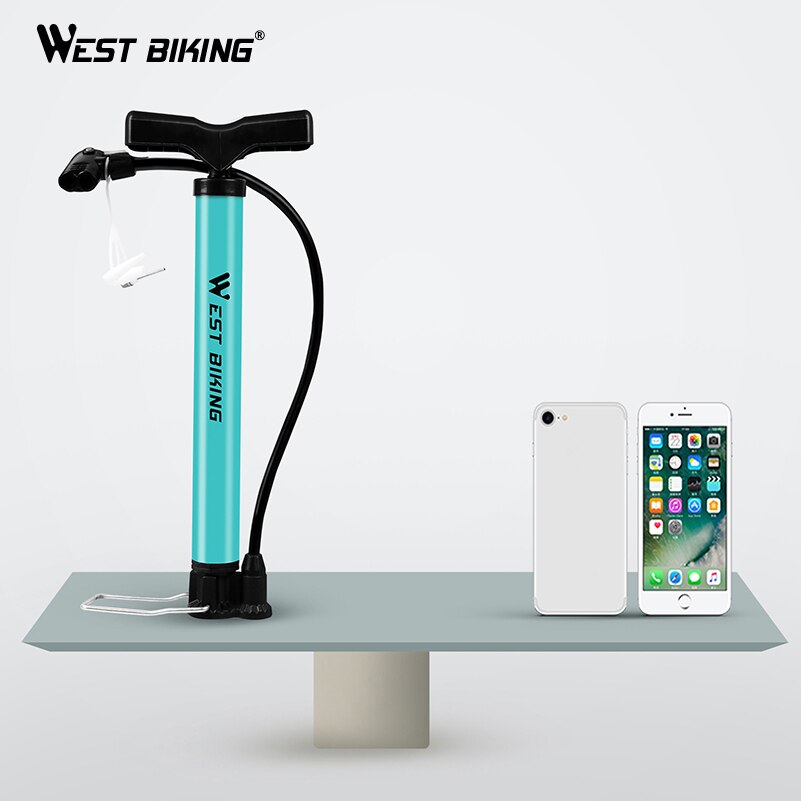WEST BIKING 120Psi Cycling Foot Pump Portable Mini Bicycle Pump Hose Tire Inflator A/V F/V Ultralight MTB Road Bike Air Pump