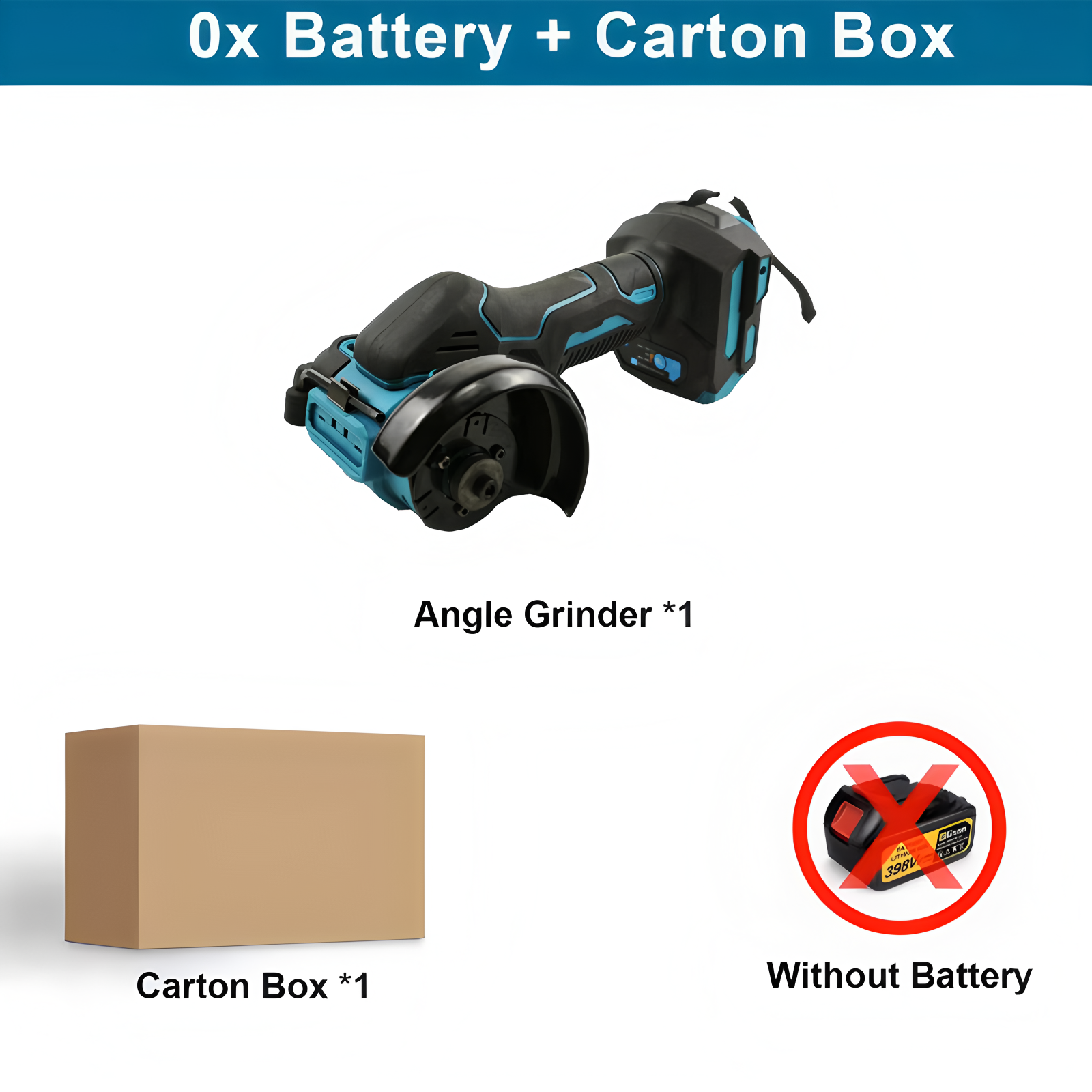 Fit Makita 18V batterij 3 inch mini haakse slijper snijmachine draadloos elektrisch slijpen polijsten snijden elektrisch gereedschap: Default Title