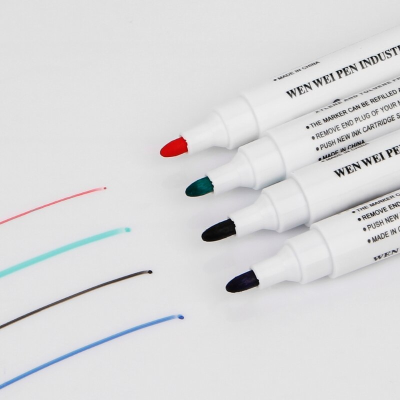 Stylo marqueur effaçable pour tableau blanc, respectueux de l'environnement, pour le bureau, l'école et la maison