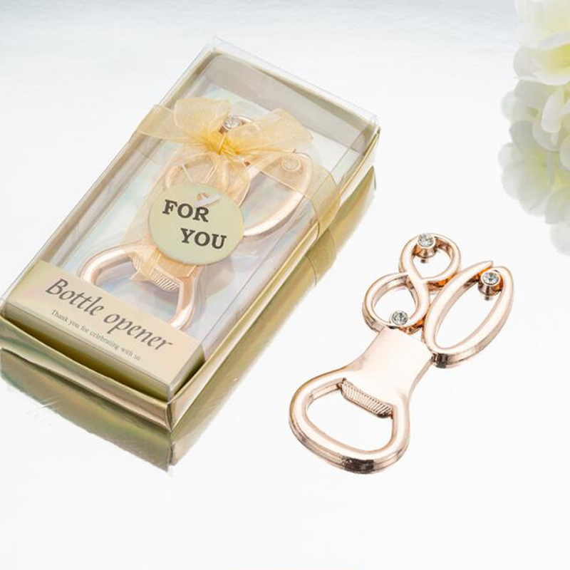 10pcs/lot Wedding Anniversary Party Favors Adult Ceremony Guest Giveaways Birthday Bottle Opener For Party: 80