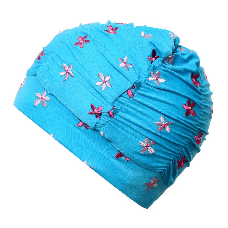 Gorro impermeable para natación para niños y bebés, gorros elásticos con estampado de dibujos animados, para deportes en la piscina, para niños de 3 a 9 años: D