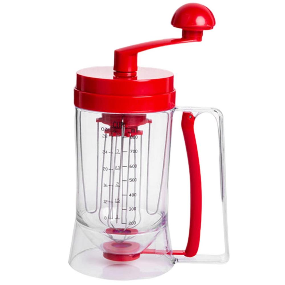 Separador de masa para tortitas, dispensador de masa con función de agitación, manual, para hornear, DIY: Default Title