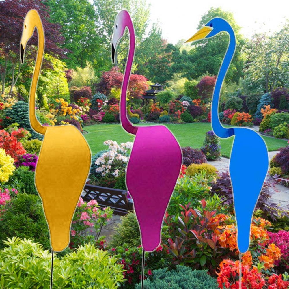 Grillige Vogel Roze Flamingo Home Tuin Decoratie Swirl Absoluut Prachtige Unieke Dynamische Roterende Vogel Swirl Vogel Props