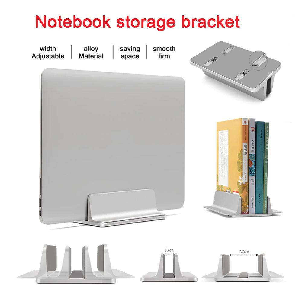1/2 Ports Adjustable Aluminum Alloy Book Tablet Notebook Holder Standing Desk Laptop Stand Storage For Macbook Pro Air DELL iPad