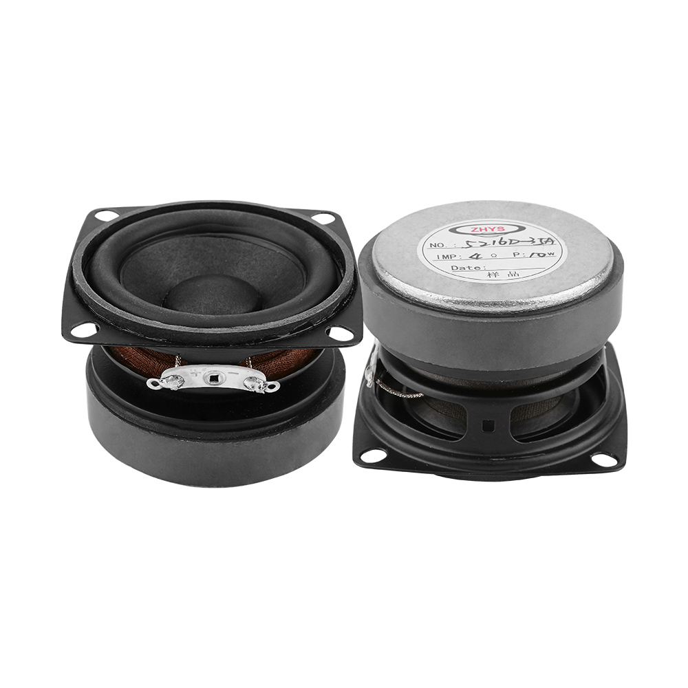 Aiyima 2 Stuks Draagbare Audio Speakers 53Mm 4 Ohm 15W Volledige Range Geluid Speaker Mini Luidspreker Voor Thuis theater Diy