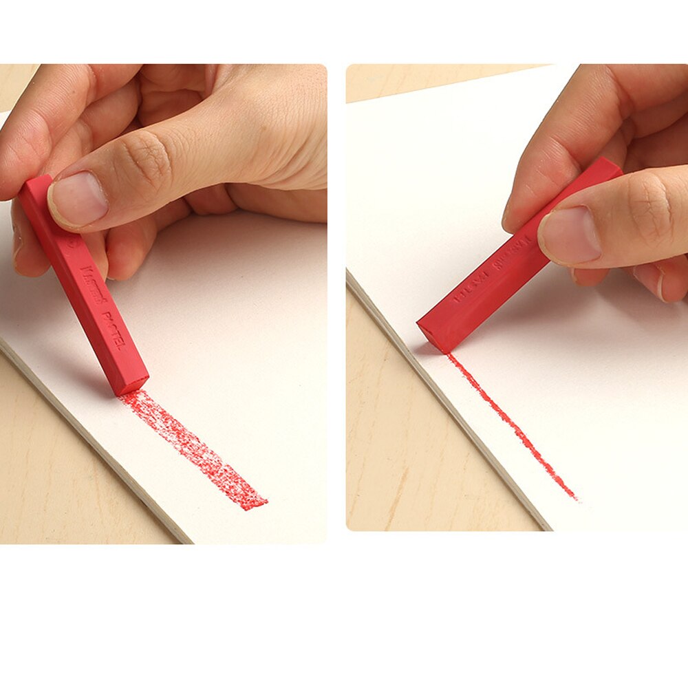 12/24/36/48 Colors Square Pastel Set Soft Dry Pastel Artist Chalk Pastel Sticks Non Toxic for Office School Drawing Art Supplies