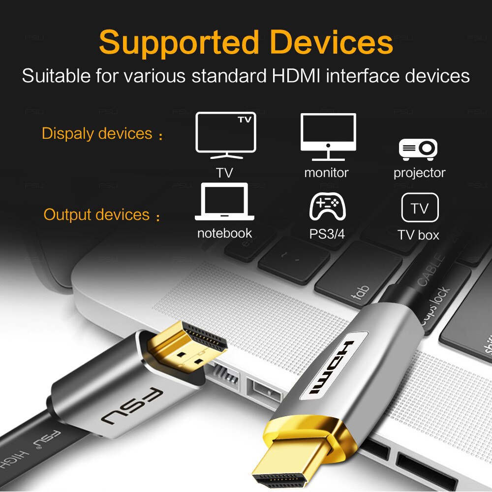 Hdmi Kabel 4K Hoge Snelheid V2.0 3860*2160 Male Naar Mannelijke 3D Hd Voor Monitor Computer Tv PS3/4 Projector Hdtv 0.5 M 1 M 1.5 M 2 M 3 M 10 M
