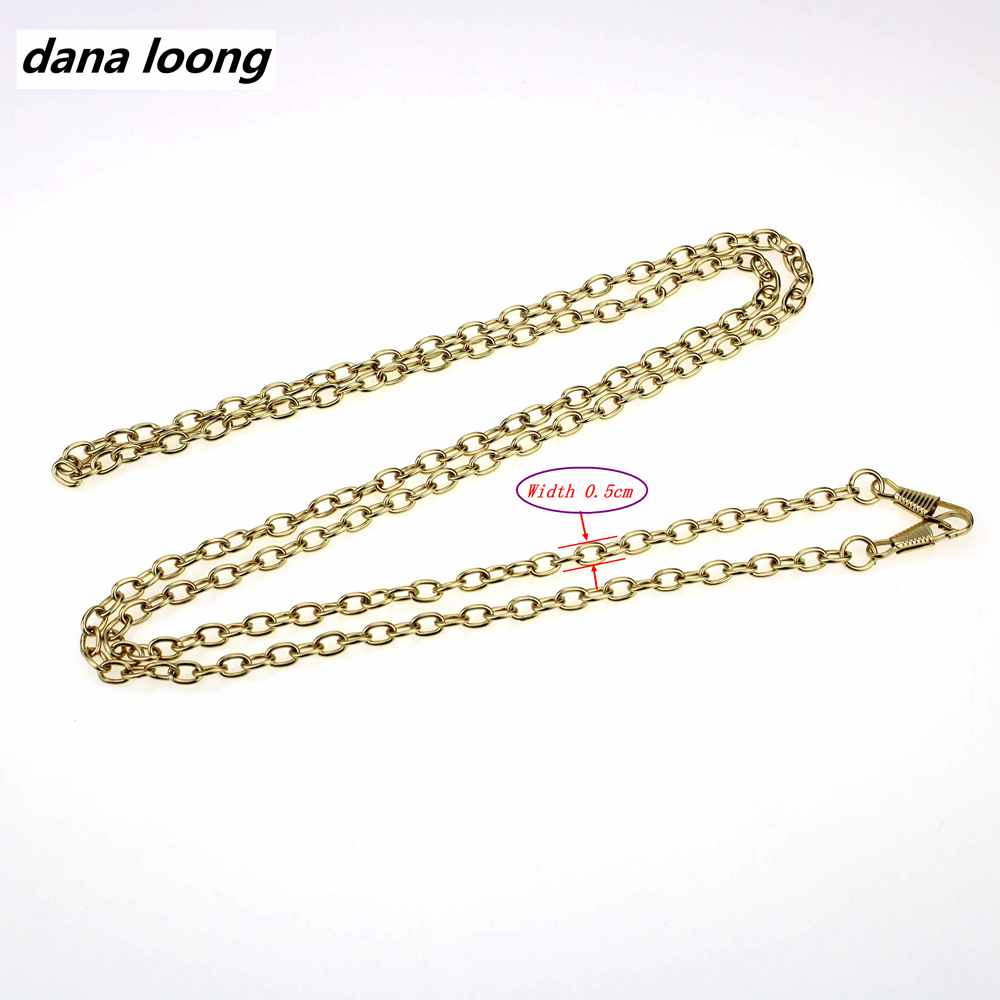 1 Stuk Ongeveer Lengte 120 Cm Breedte 0.5Cm O Type Vervanging Metal Purse Chain Voor Schouder Cross Body Handtassen tas Accessoires