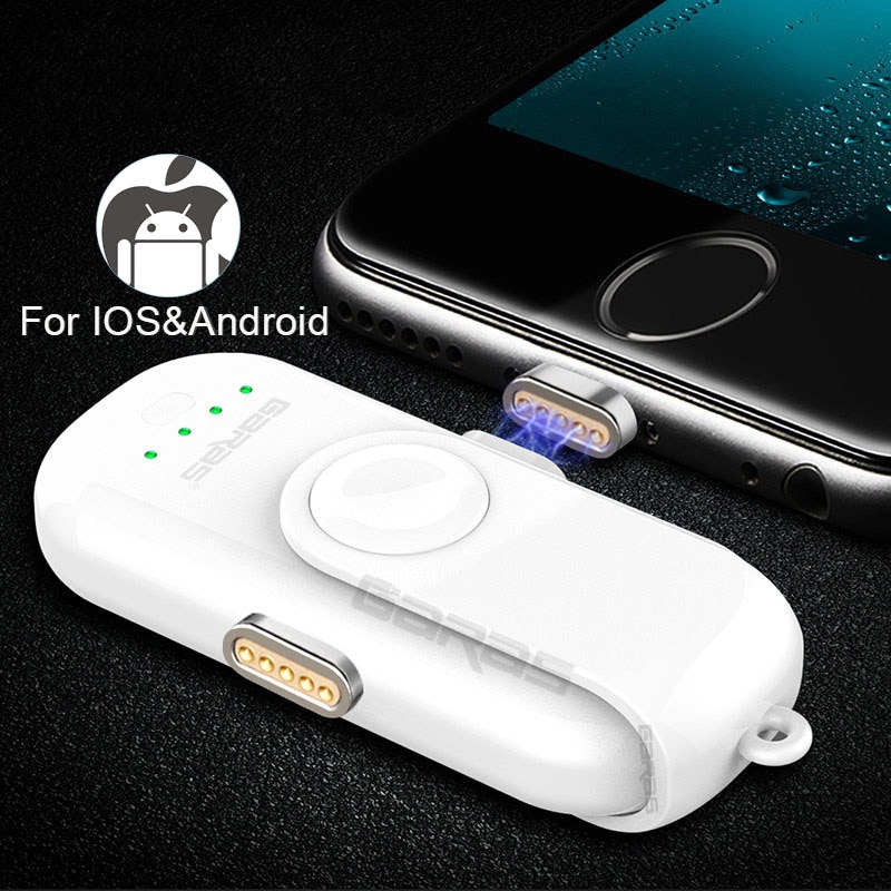 Garas mini powerbank 1000mAh podwójny telefon komórkowy z USB bateria zewnętrzna szybka ładowarka USB PD zewnętrzna ładowarka USB