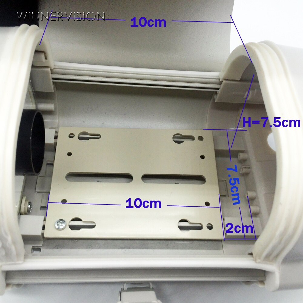 6 Inch Aluminium Cctv Bewakingscamera Behuizing Case &amp; Beugel IP66 Waterdichte Wall Mount Outdoor Behuizing