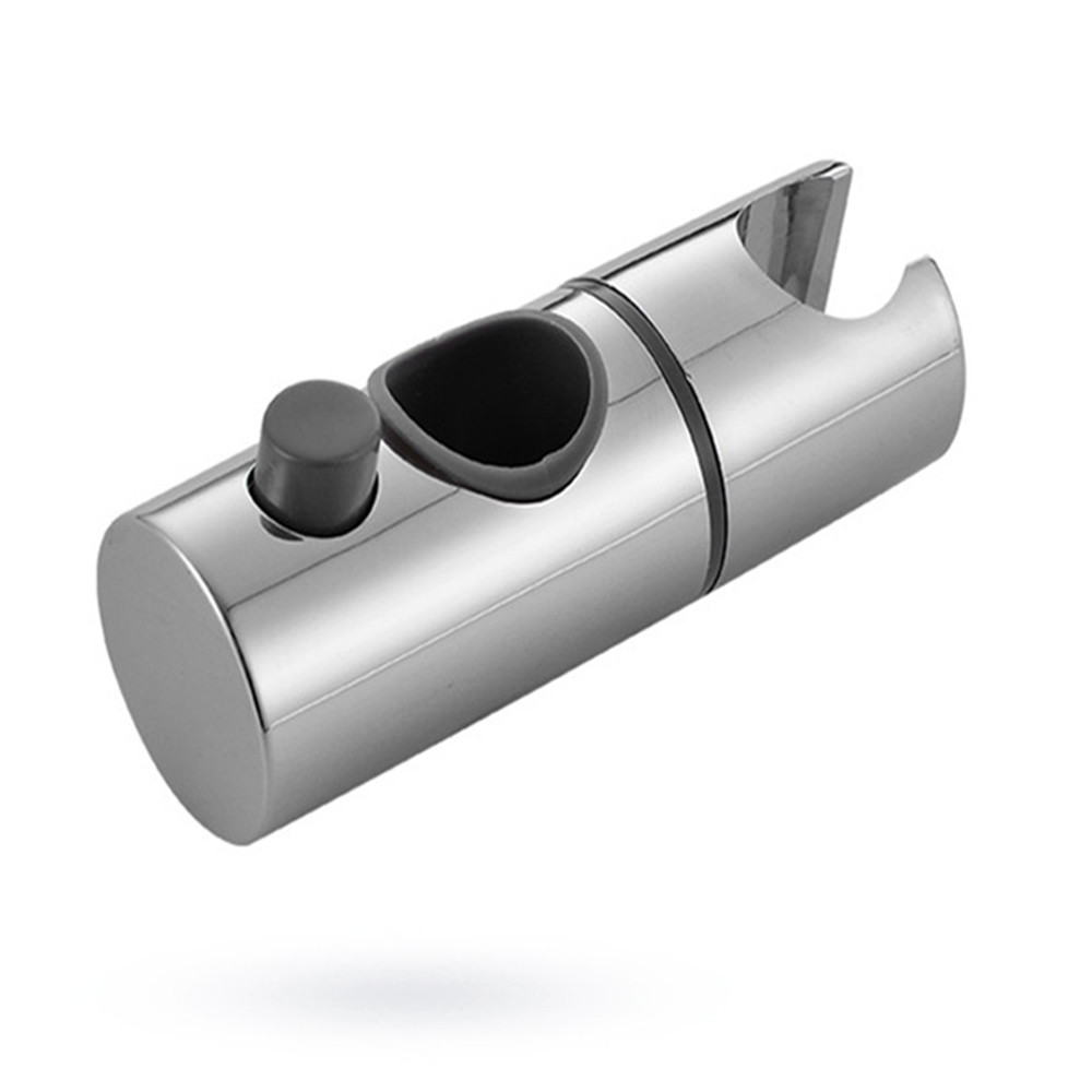 22mm ABS Chrome Shower Rail Head Slider Holder Adjustable Bracket