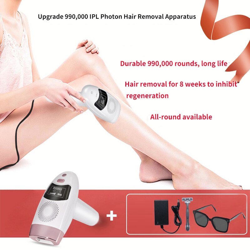 Ipl 990000 pysyvä bikinitrimmeri vartaloepilaattori naisille eu plug