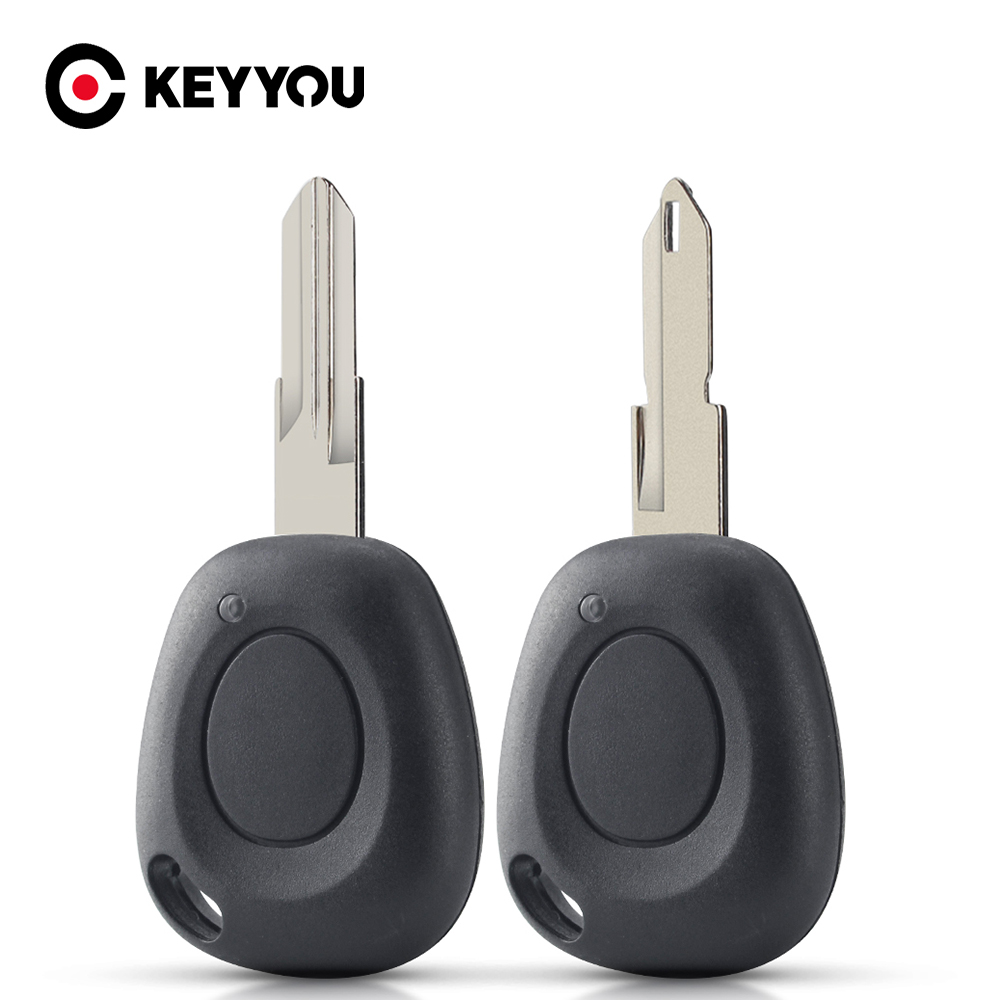 Keyyou novo 1 botão chave fob remoto escudo caso lâmina sem cortes para renault megane scenic laguna espace clio substituição capa
