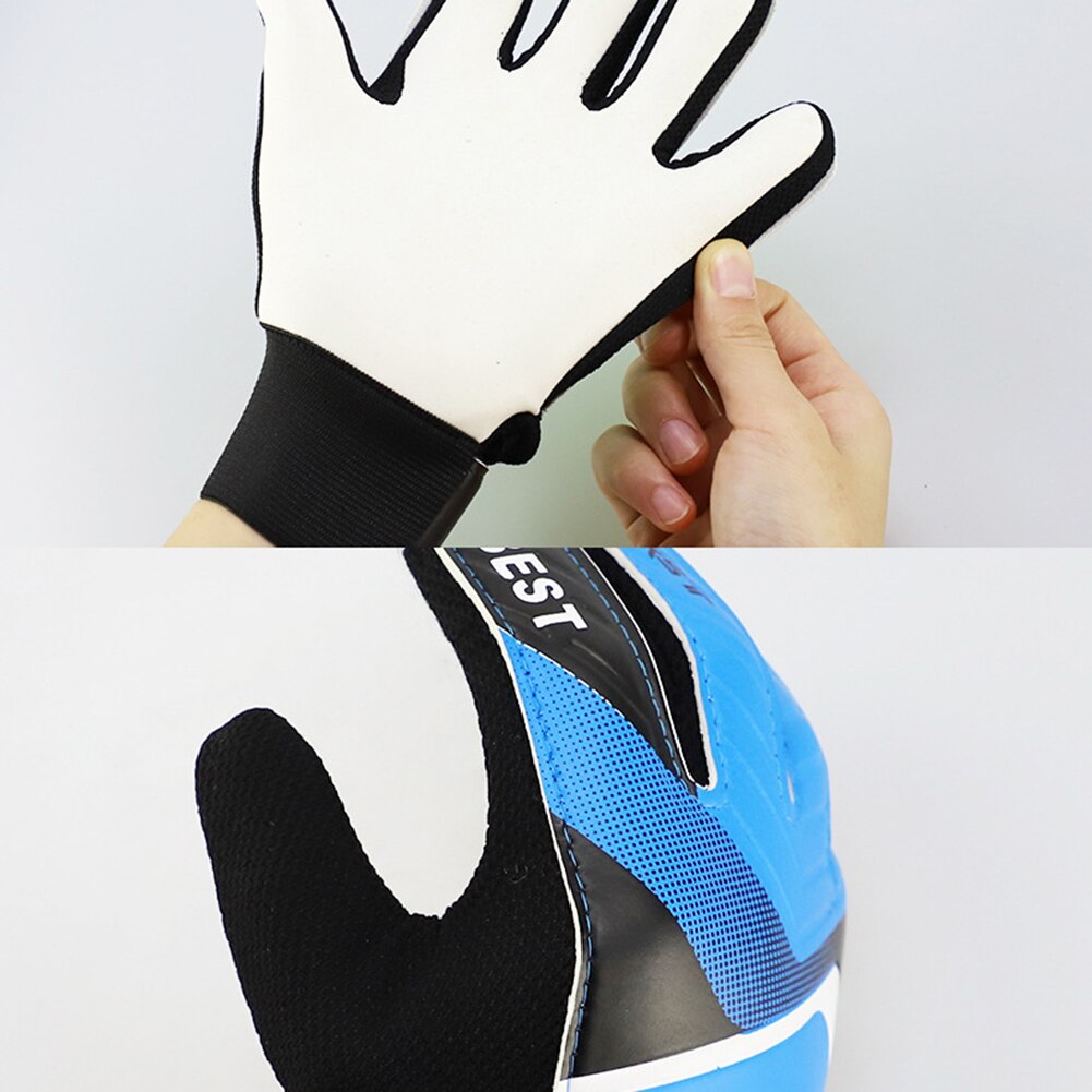 Soccer Goalie Gloves Full Finger Hand Protection Children Football Goalkeeper Glvoes