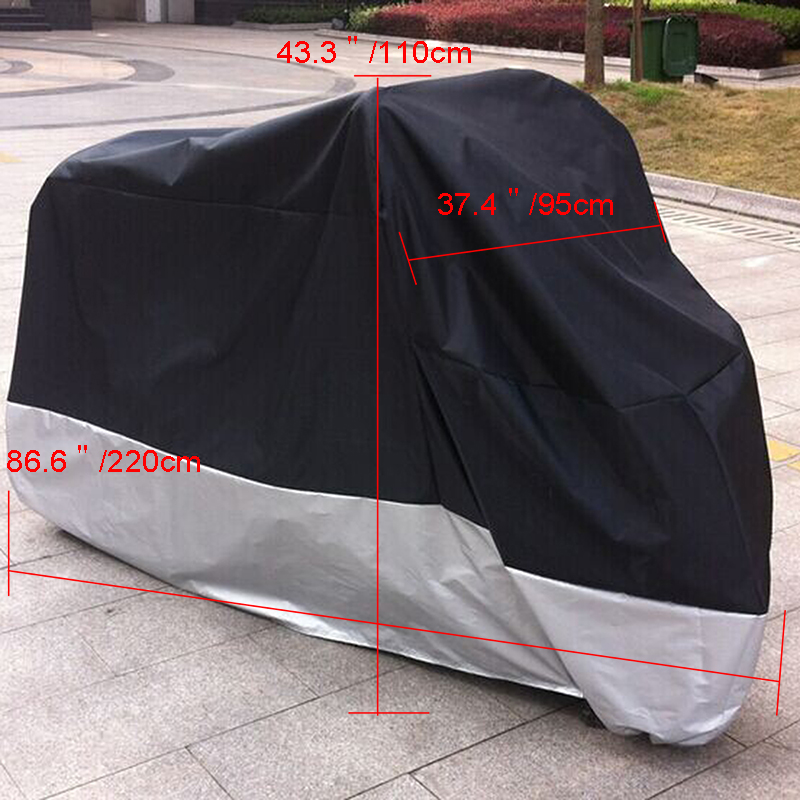 All Size Motorcycle Covers Moped All Scooter Outdoor Covering for Honda Harley Yamaha Waterproof Dustproof Rain UV Protective