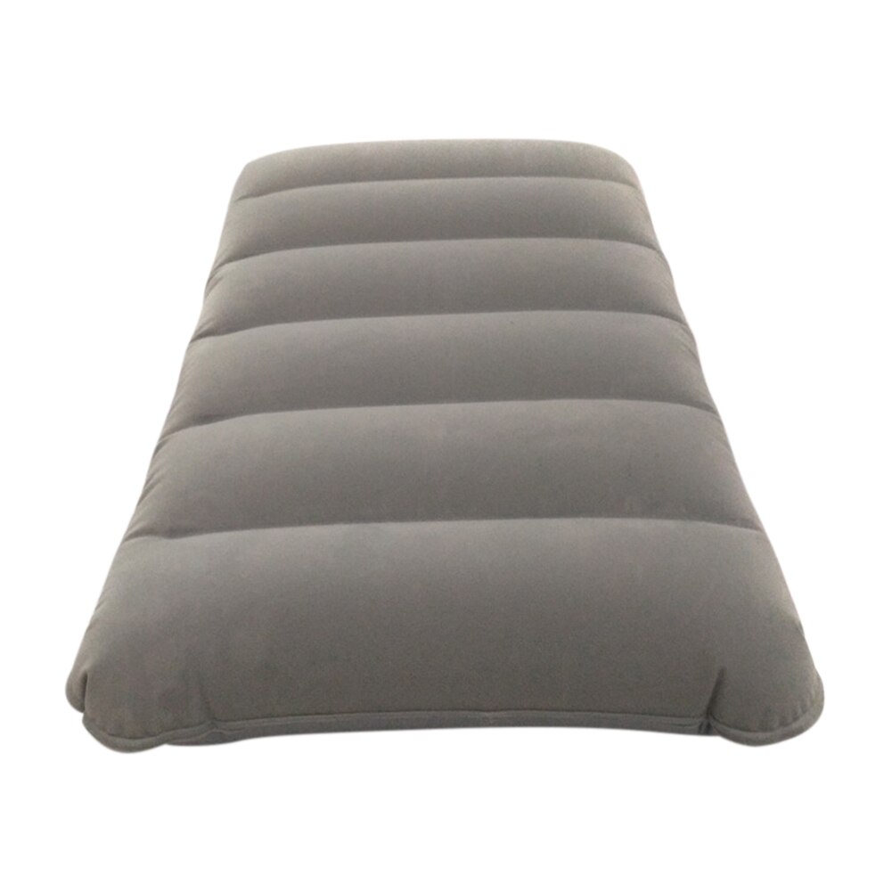 Zachte Rugleuning Kussen Pvc Opblaasbare Lichaam Rest Kussen Kussen Air Travel Office Home Terug Ontspannen Tool Fauteuil Kussen Pad: Dark Gray