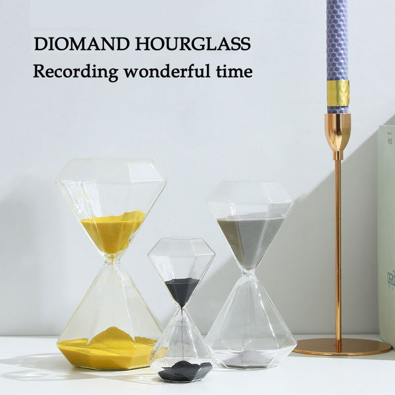5/30/60 minuter sand klocka nordisk stil timglas guld sand timer hus dekor ornament kontor studie skrivbord hantverk