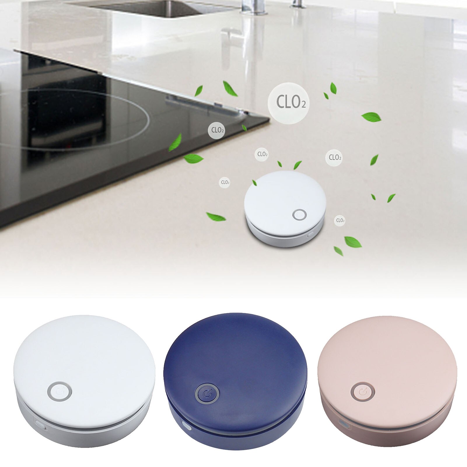 Mini Air Purifier Smart Portable Fridge Freshen Air Cleaner Generator USB Rechargeable Kitchen Auto Home Clear Odor