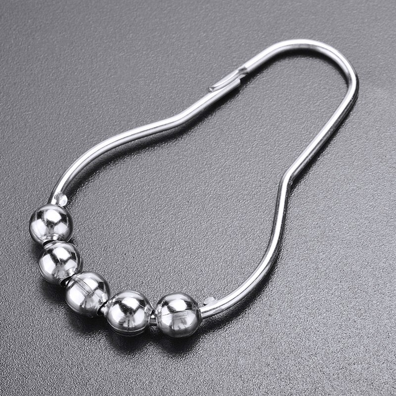 12Stck Edelstahl Dusche Vorhang Haken Ringe Metall Dusche Vorhang Haken Ringe Für Schlecht Dusche Stangen Vorhänge