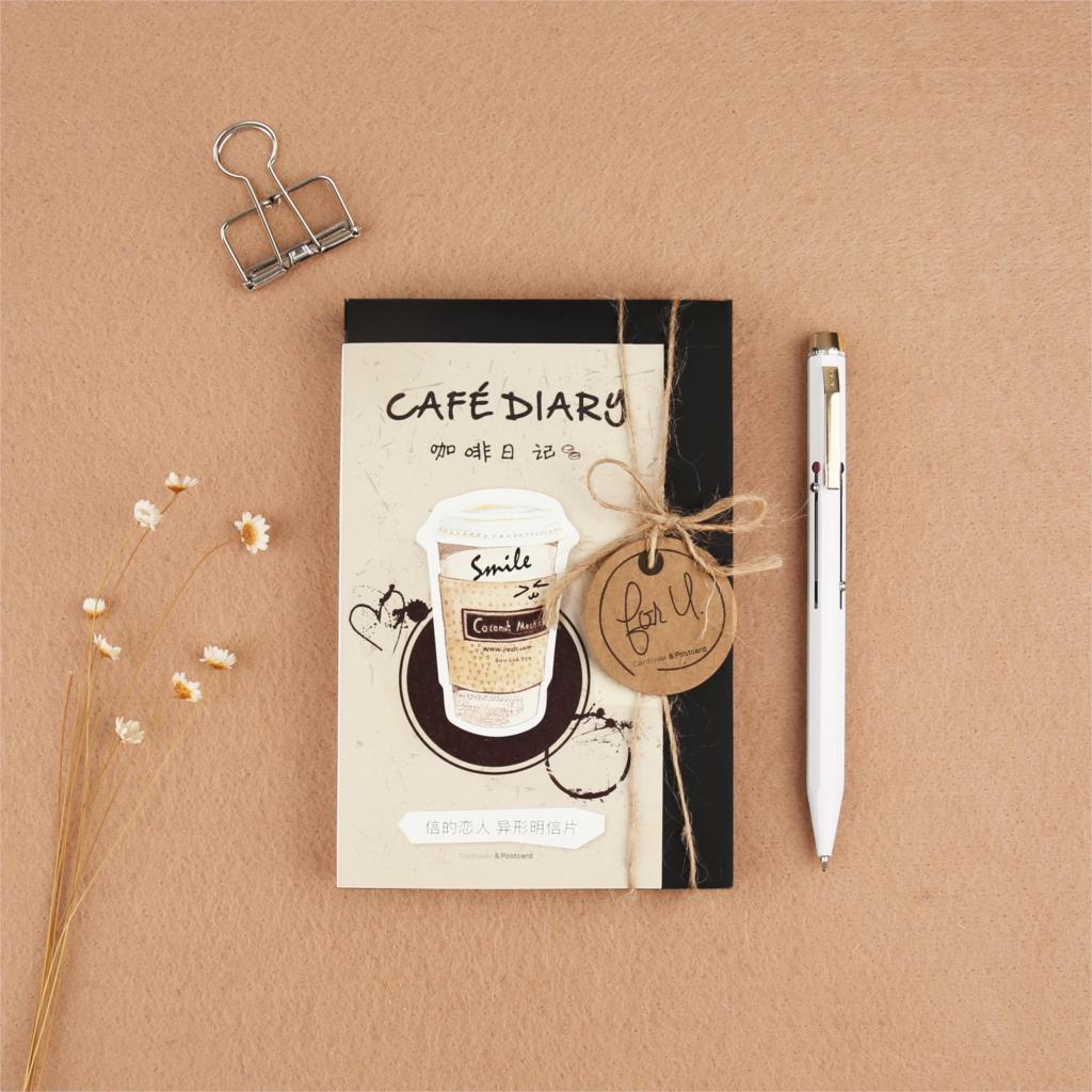 30pcs /1lot Cute Drink coffee Greeting Cards Postcards Birthday Letter Business Card Set Message Card