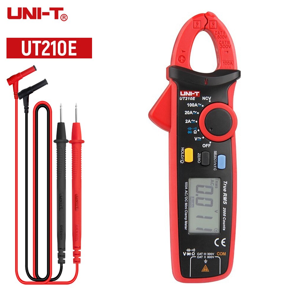 UNI-T UT210E Clamp Meter Circuit Power Detection Tester Auto Range Multimeter DC/AC Current Voltage Instruments CA