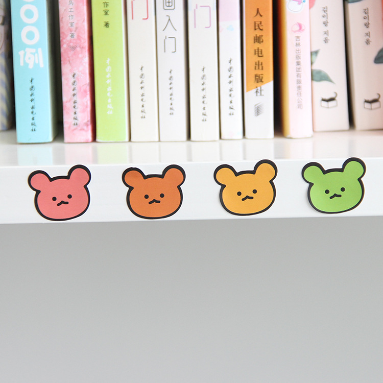Autocollant de gâteau griffe de chat style coréen | Étiquette murale créative pour sceau enveloppe de téléphone, sac ours amour, bricolage
