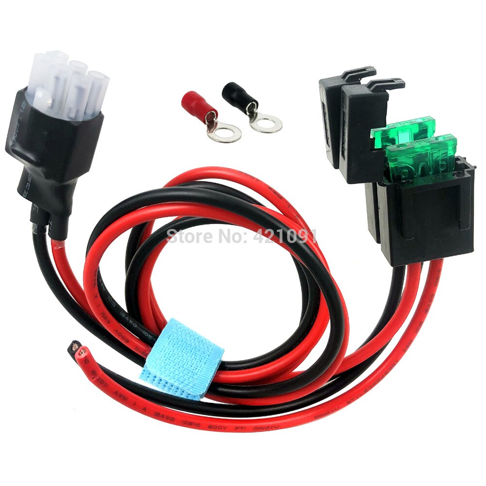 30A Zekering 6 Pin Korte Golf Voeding Kabel Cord Voor Yaesu FT-857D FT-897D Icom IC-725A IC-78 IC-706 1M