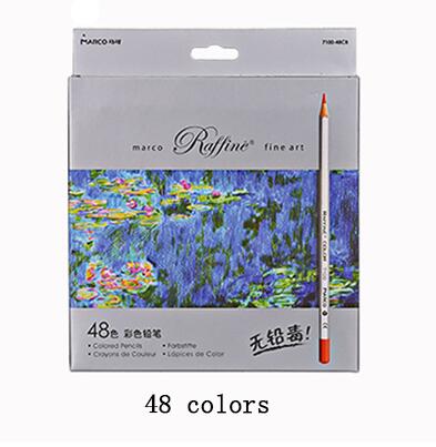 72 Kleuren Olie Kleur Potlood Raffine Fine Art Lapis De Cor Professionele Pastille Gekleurde Schetsen Tekening Potloden: 48 colors set3