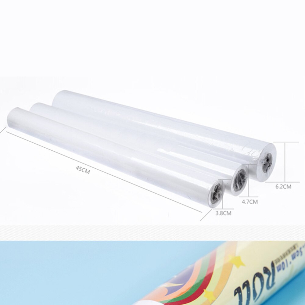 1Pcs Drawing Paper Roll Poster Paper Craft Paper Roll White Wrapping Paper(White)