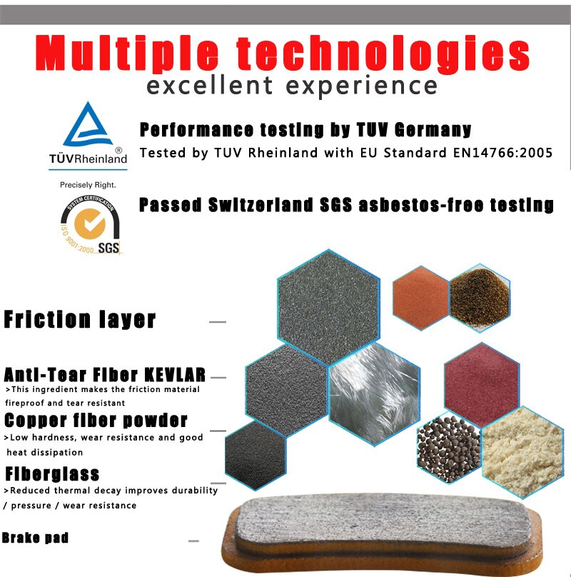 4 Pair MTB Mountain E-BIKE Sintered Bicycle Disc Brake Pads For SRAM AVID Rival 22, S700 B1 Red 22 Force 22, CX1Accessories