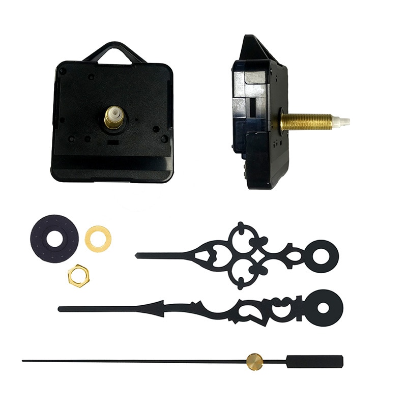 Quartz DIY Wall Clock Movement Motor Mechanism Kit Replacement Movement Black DIY Handmade for Home Clock