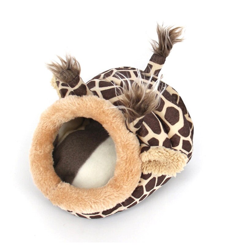 Mini Schuhe bilden Kleine Haustier Ratte Hamster KäFeige Braun verrotten Rosa Komfortable Guinea Schwein Zelle Bett Für Igel Käfige Nette Nest: Braun / S