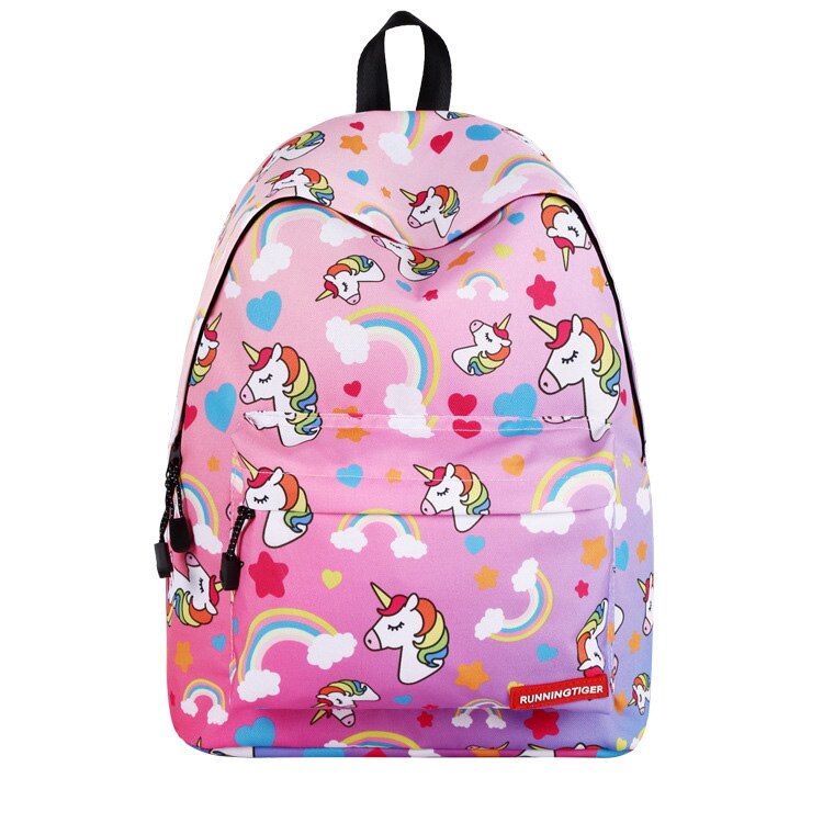 Scool Book Portfolio Child Children Unicorn School Bag Backpack Schoolbag Kid For Girl Teenager Meninas Baby Kindergarten Infant: Change Pink