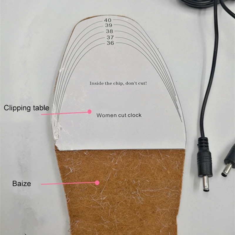 Usb Verwarmde Inlegzolen Wasbare Herbruikbare Usb Verwarmde Thermische Inlegzolen Comfortabele Warmte Snel Mannen Vrouwen Kantoor Winter Voet Warmer