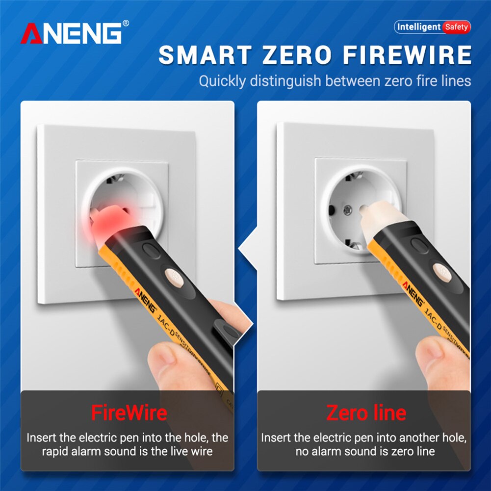 Elektrische Anzeige 90-1000V test bleistift Voltmeter Spannung Sonde Volt Meter Nicht-kontaktieren induktion Power Detektor Test stift Buchse