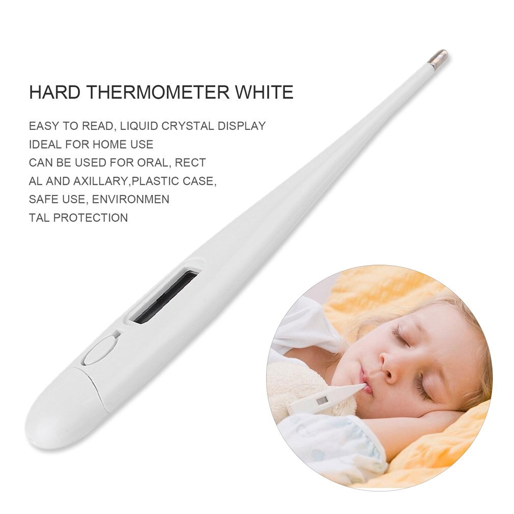 1Pc Digital LCD Heating Thermometer Tools kids Baby Child Body temperature Measurement