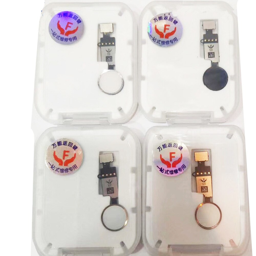 5 stuks yf universele home-knop flex voor iphone 7g 7p 8g 8 plus return-knop met terugfunctie, definitieve oplossing zonder bluetooth