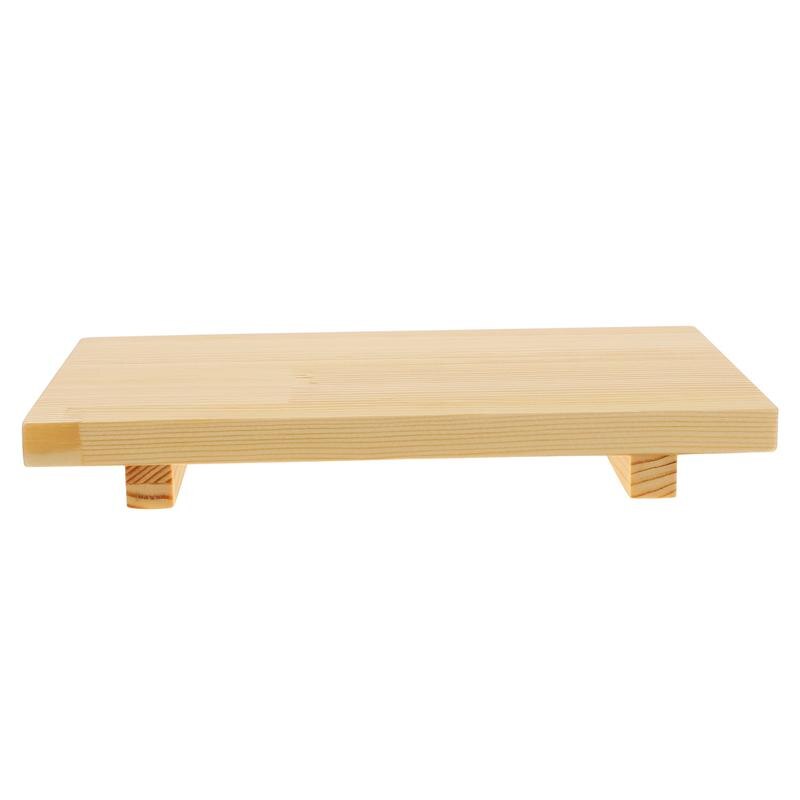 Japanese Wooden Sushi Board Rectangular Cuisine Sushi Sashimi Plate Platform Food Serving Tray Tableware Decoration: 24X15X3CM