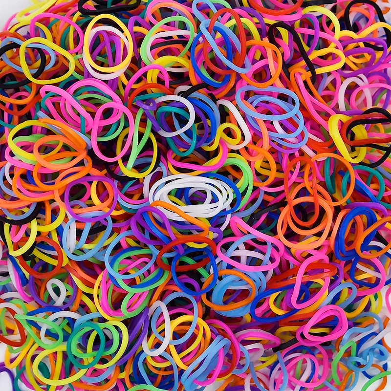 Kit de bandes de métier à tisser en caoutchouc fait à la main pour enfants, métier à tisser torsadé, fabricant de bracelets, kits exécutifs, navire chia, en stock, bricolage: Rose